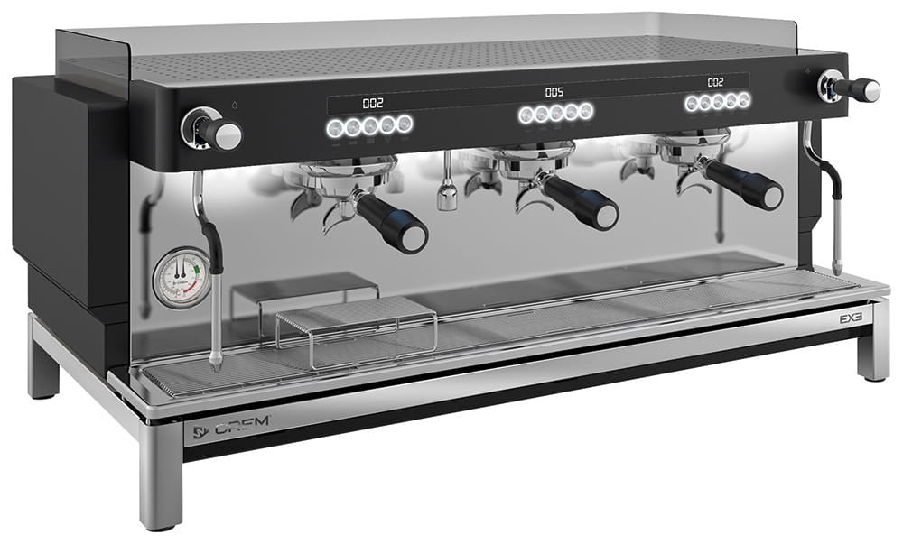 Ekspres do kawy EX3 3GR B PID SMARTSTEAM - widok z przodu